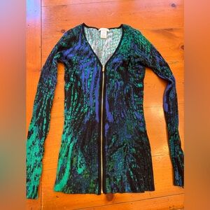 CACHE ZIP UP sweater size XS